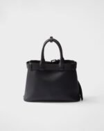 Prada Buckle Small Leather Band Handbag