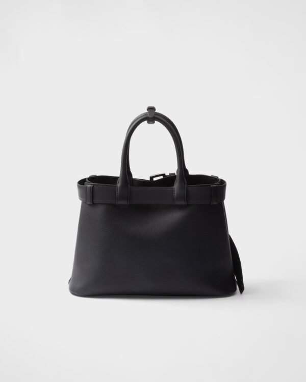 Prada Buckle Small Leather Band Handbag