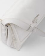 Small-filled Re-Nylon shoulder bag white