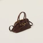 Aventure Nappa Large Leather Handbag Shrubby Oak Color