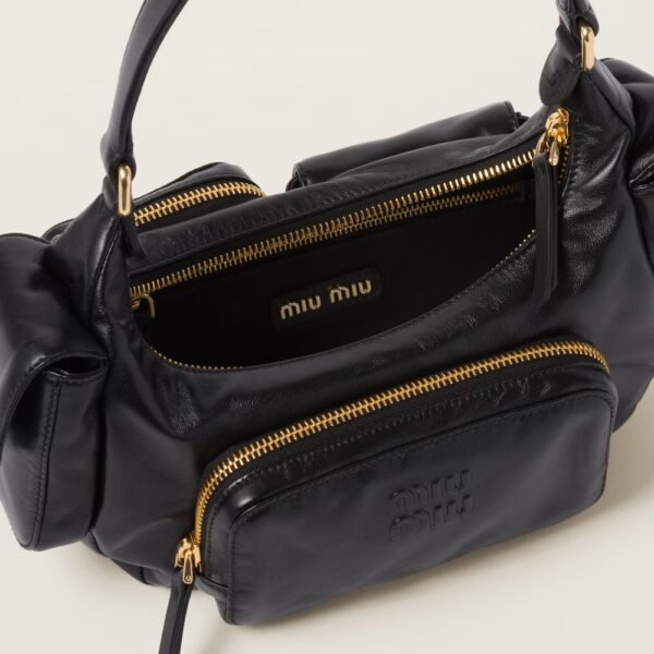 Soft Lamb Nappa Pouch Black