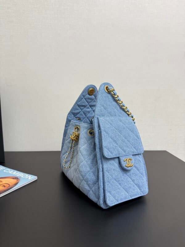 CHANEL 25 small denim handbag