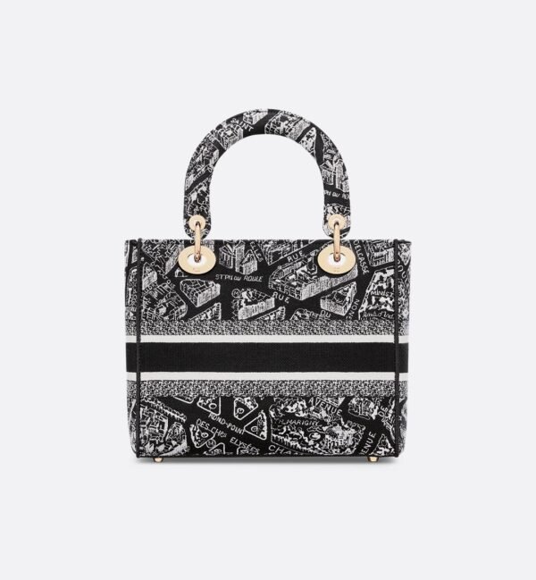 MEDIUM LADY D-LITE BAG Embroidery