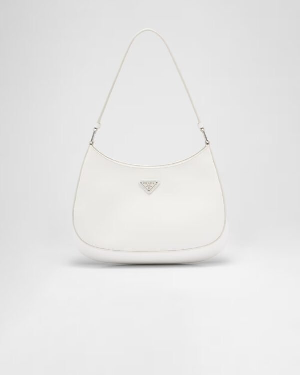 Prada Cleo Glossy Leather Shoulder Bag