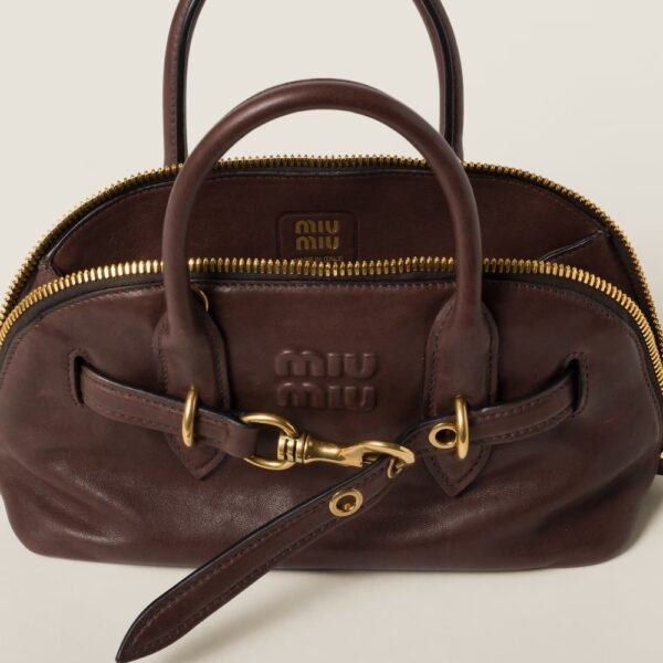 Aventure Nappa Leather Handbag Shrubby Oak Color