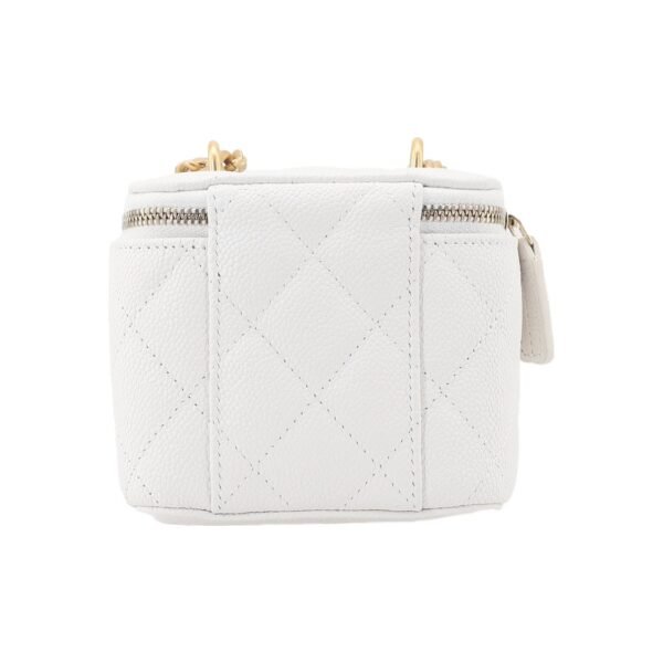 CHANEL 23P LIPSTICK BOX WITH CHAIN WHITE