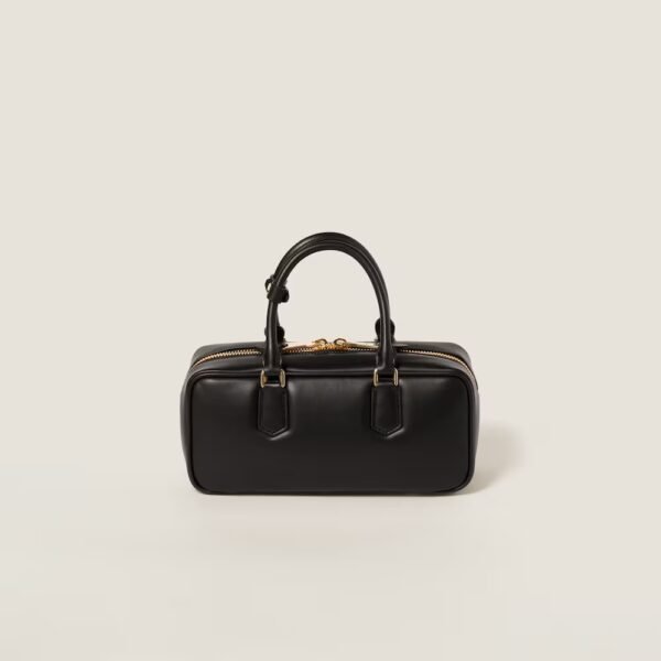 Arcadie Leather Large Handbag Black Color