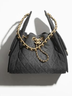 CHANEL 25 small denim handbag