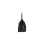 HOURGLASS Crocodile embossed small handbag