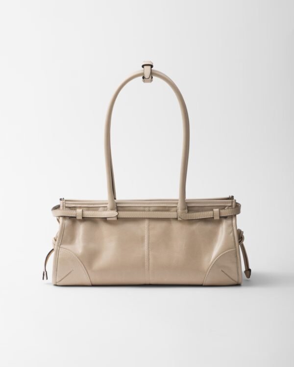 Prada Bonnie Medium Leather Handbag Lilac