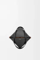 Mini Puzzle Fold tote in shiny calfskin