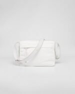 Small-filled Re-Nylon shoulder bag white