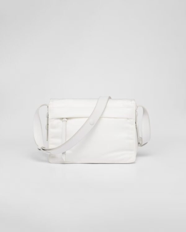 Small-filled Re-Nylon shoulder bag white