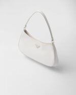 Prada Cleo Glossy Leather Shoulder Bag
