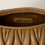 Wander Matelassé Medium Hobo Underarm Bag Caramel color