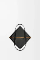 Medium Puzzle Fold tote in shiny calfskin
