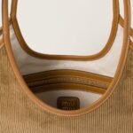 Ivy corduroy texture shopping bag