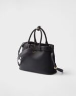 Prada Buckle Small Leather Band Handbag