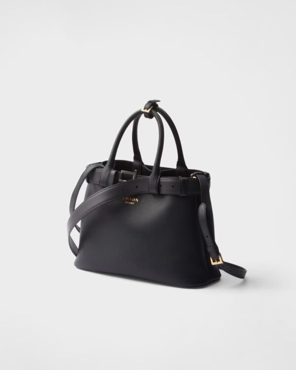 Prada Buckle Small Leather Band Handbag