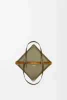 Medium Puzzle Fold tote in shiny calfskin