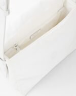 Small-filled Re-Nylon shoulder bag white