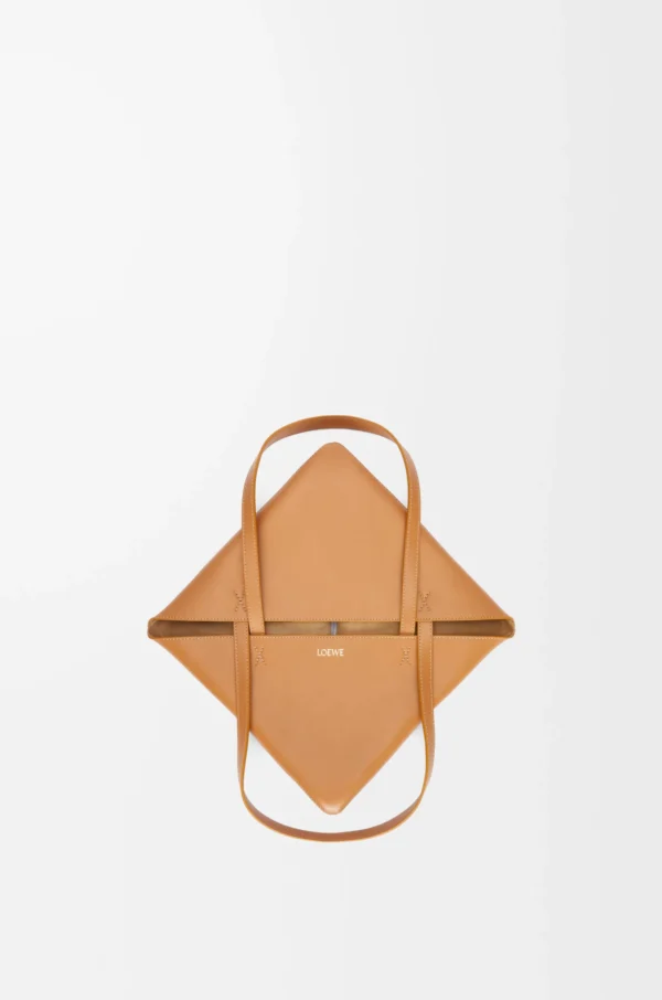 Medium Puzzle Fold tote in shiny calfskin