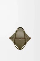 Mini Puzzle Fold tote in shiny calfskin
