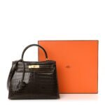 Shiny Niloticus Crocodile Kelly Sellier 28 Gris Elephant