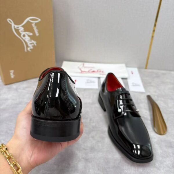 Men's Red Bottom Leather Loafers Slip-On Formal Dress Shoes