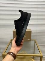 Men's Luxury Midnight Navy Suede Low-Top Sneakers | Designer Red Sole Casual Shoes