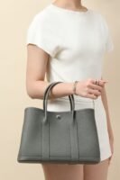 Grained Leather Garden Party Tote | Spacious Everyday Handbag
