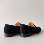 Christian Louboutin Black Suede Venetian Loafers – Minimalist Classic Slip-On
