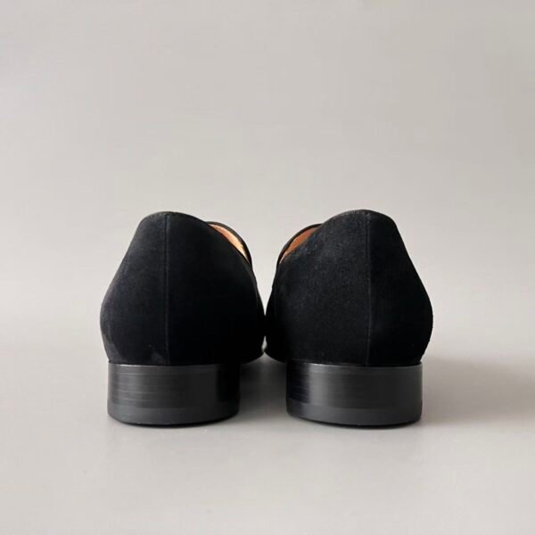 Christian Louboutin Black Suede Venetian Loafers – Minimalist Classic Slip-On