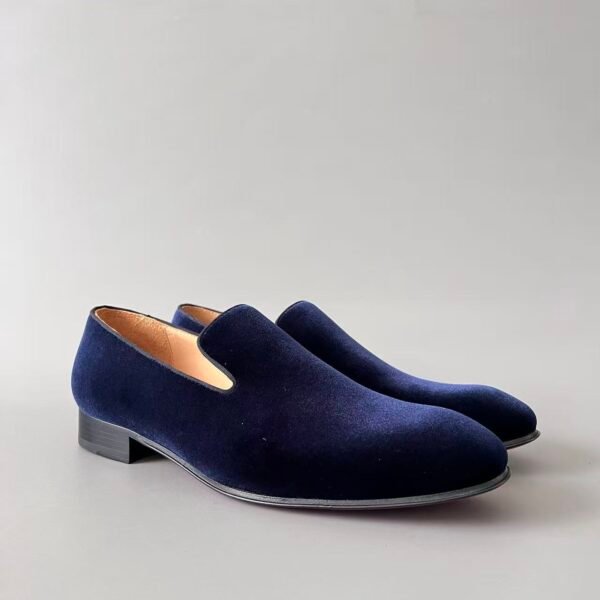 Christian Louboutin Black Suede Venetian Loafers – Minimalist Classic Slip-On