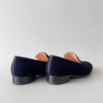 Christian Louboutin Black Suede Venetian Loafers – Minimalist Classic Slip-On