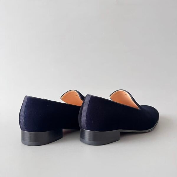 Christian Louboutin Black Suede Venetian Loafers – Minimalist Classic Slip-On