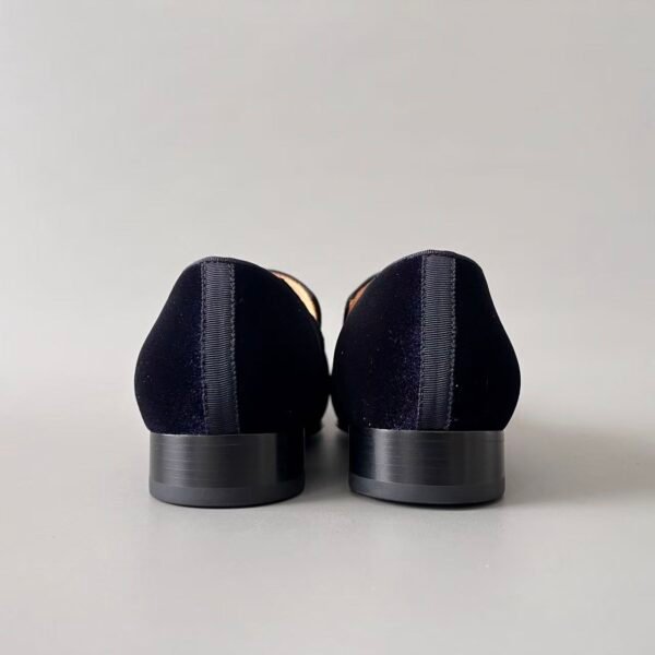 Christian Louboutin Black Suede Venetian Loafers – Minimalist Classic Slip-On
