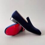 Christian Louboutin Black Suede Venetian Loafers – Minimalist Classic Slip-On