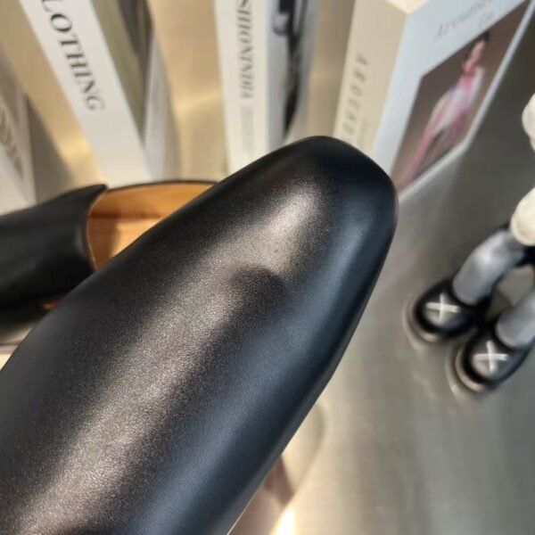 Men's Minimalist Black Leather Loafers - Slip-On Casual & Dress Shoes for Business, Driving & Work