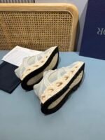 Premium Grey Beige Chunky Sneakers for Men | Retro Mesh Dad Shoes with Thick Sole & Luxury Streetwear Style