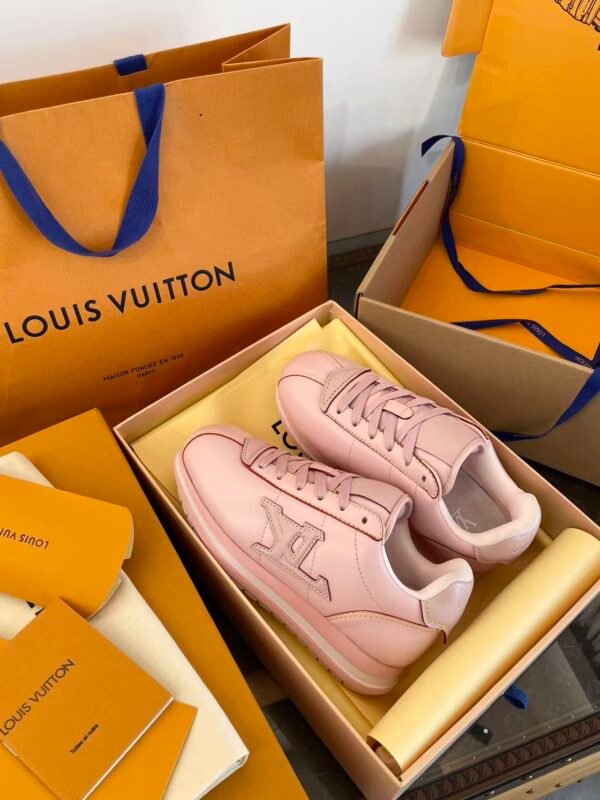 Soft Pink Height Increasing Chunky Sneakers - Ultra Lightweight Thick Sole Retro Casual Walking Shoes for Women