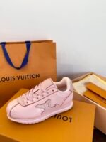Soft Pink Height Increasing Chunky Sneakers - Ultra Lightweight Thick Sole Retro Casual Walking Shoes for Women