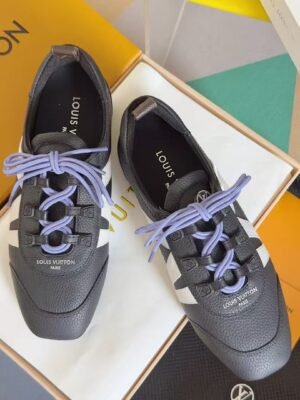 Balletcore Leather Sneaker – Women's Flat Casual Walking Shoes