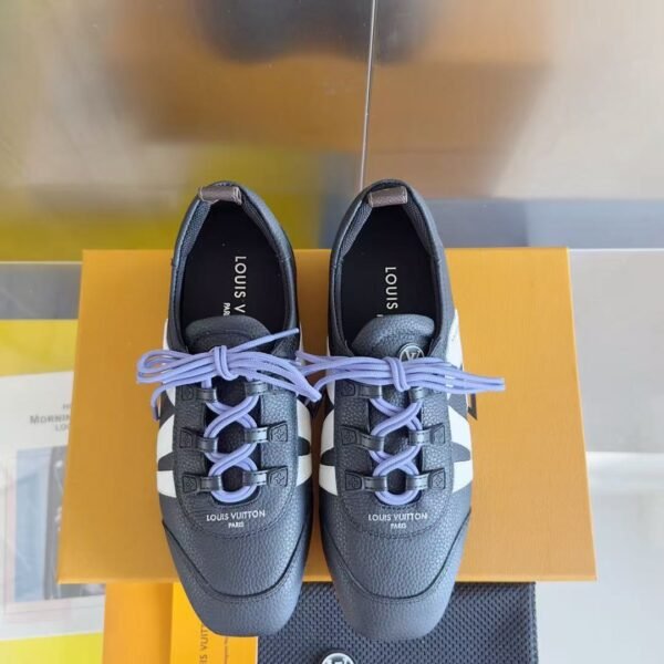 Balletcore Leather Sneaker – Women's Flat Casual Walking Shoes