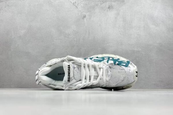 Distressed Graffiti Chunky Sneakers Vintage Mesh Streetwear Dad Shoes