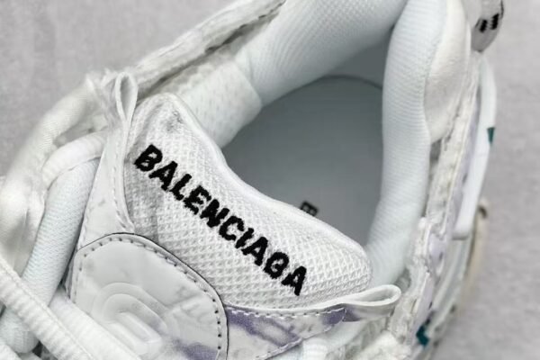 Distressed Graffiti Chunky Sneakers Vintage Mesh Streetwear Dad Shoes