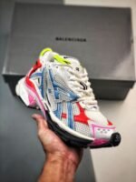 Multicolor Deconstructed Retro Mesh Running Shoes | Y2K Chunky Sneakers