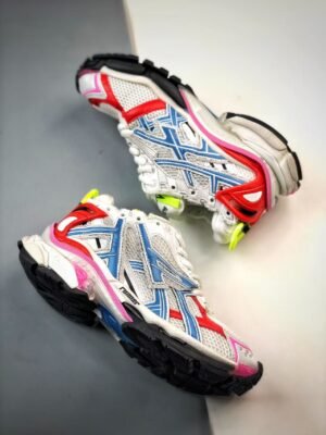 Multicolor Deconstructed Retro Mesh Running Shoes | Y2K Chunky Sneakers