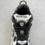 Men's Distressed Chunky Dad Shoes Y2K Deconstructed Retro Running Sneakers Black White