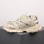 Men's & Women's Chunky Athletic Sneakers - Multi-Layered Vintage Mesh Dad Shoes in Cream Beige